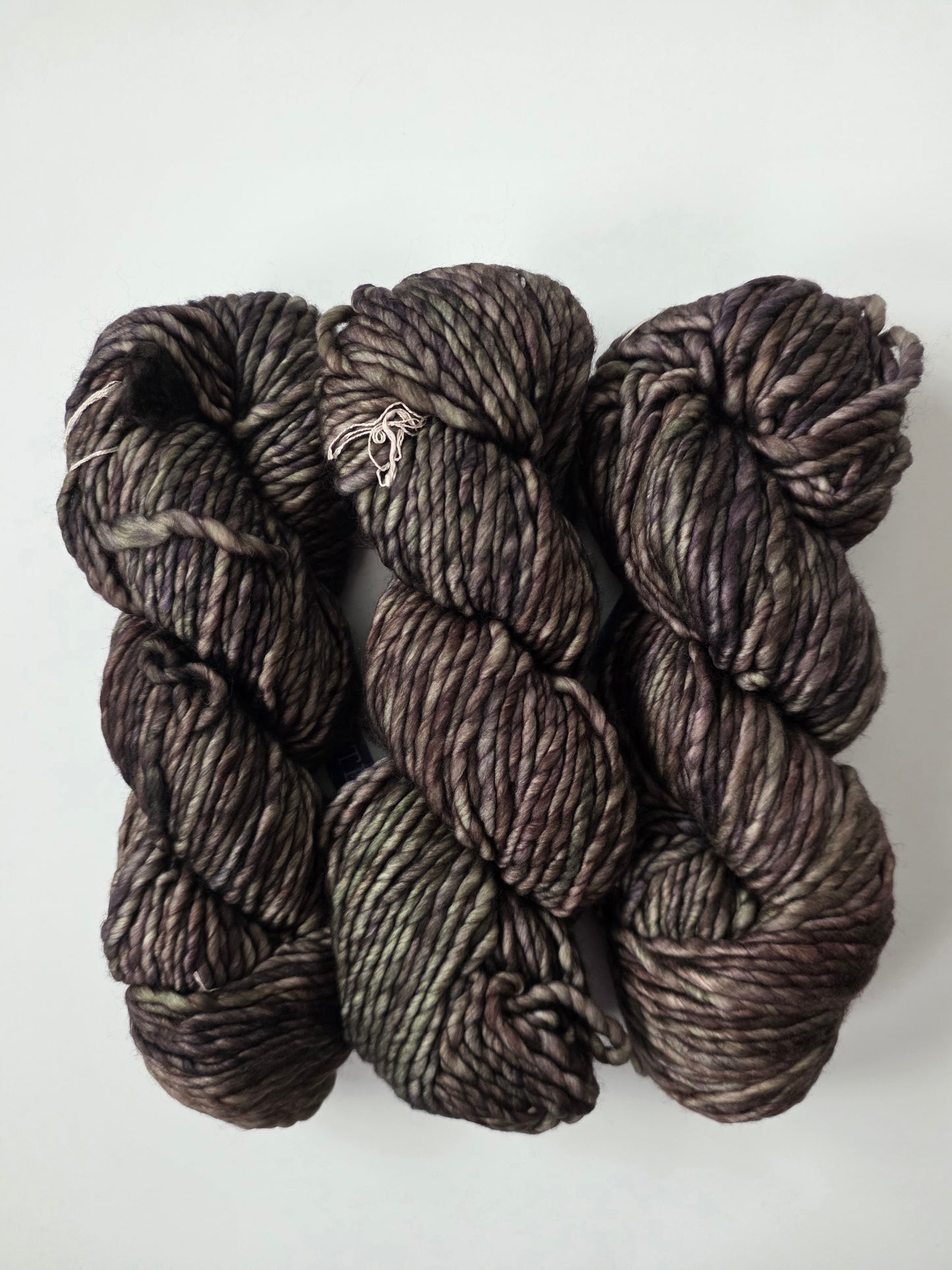 Malabrigo | Noventa | Olivinte | North Road Knits | Hand Dyed | Merino Wool |  Bulky Yarn | 100% Superwash Merino | Single Ply Twisted