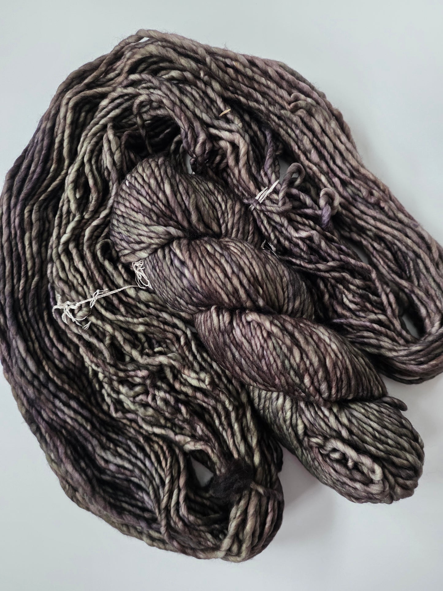 Malabrigo | Noventa | Olivinte | North Road Knits | Hand Dyed | Merino Wool |  Bulky Yarn | 100% Superwash Merino | Single Ply Twisted