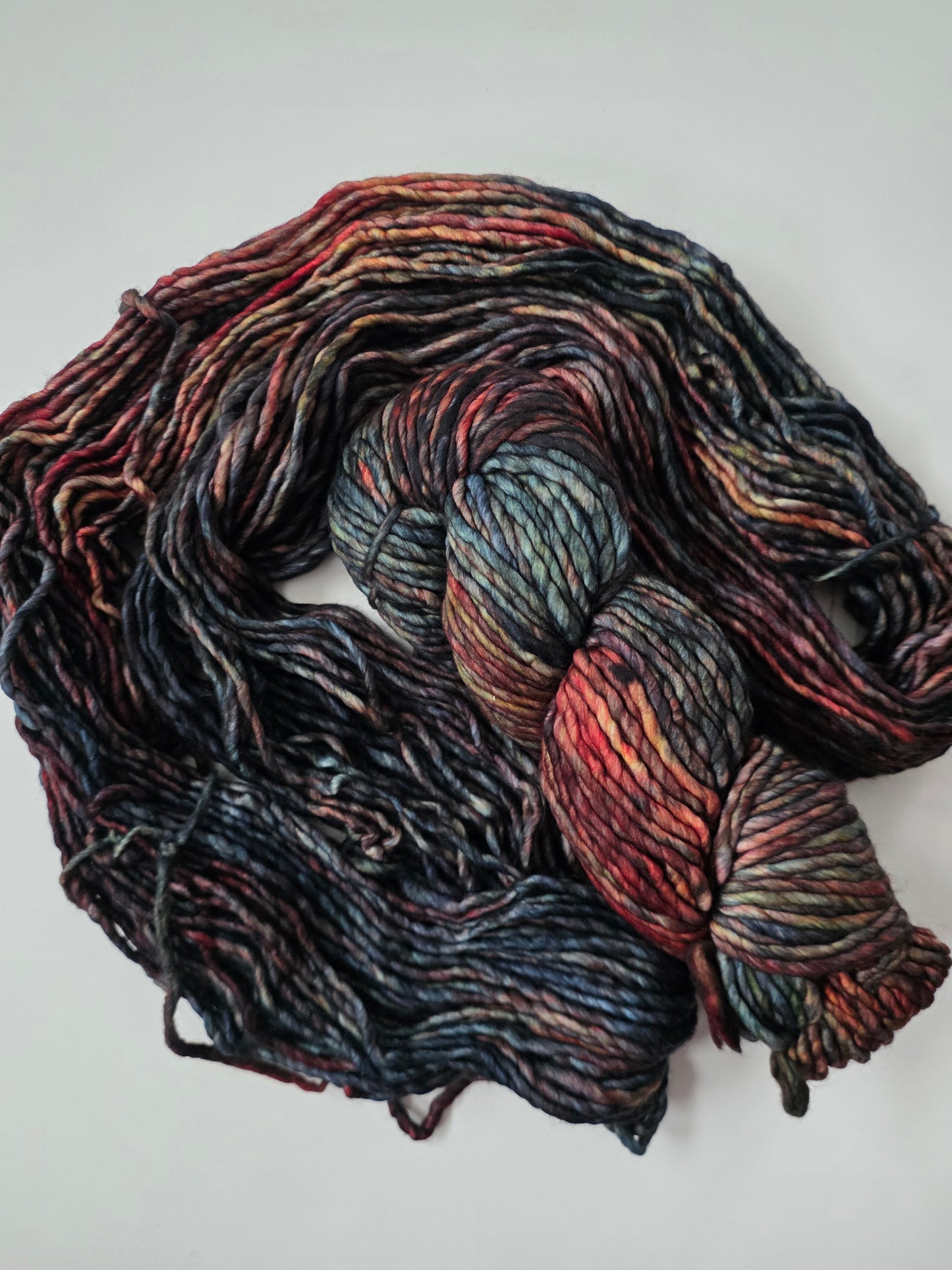 Malabrigo | Noventa | Pocion | North Road Knits | Hand Dyed | Merino Wool |  Bulky Yarn | 100% Superwash Merino | Single Ply Twisted
