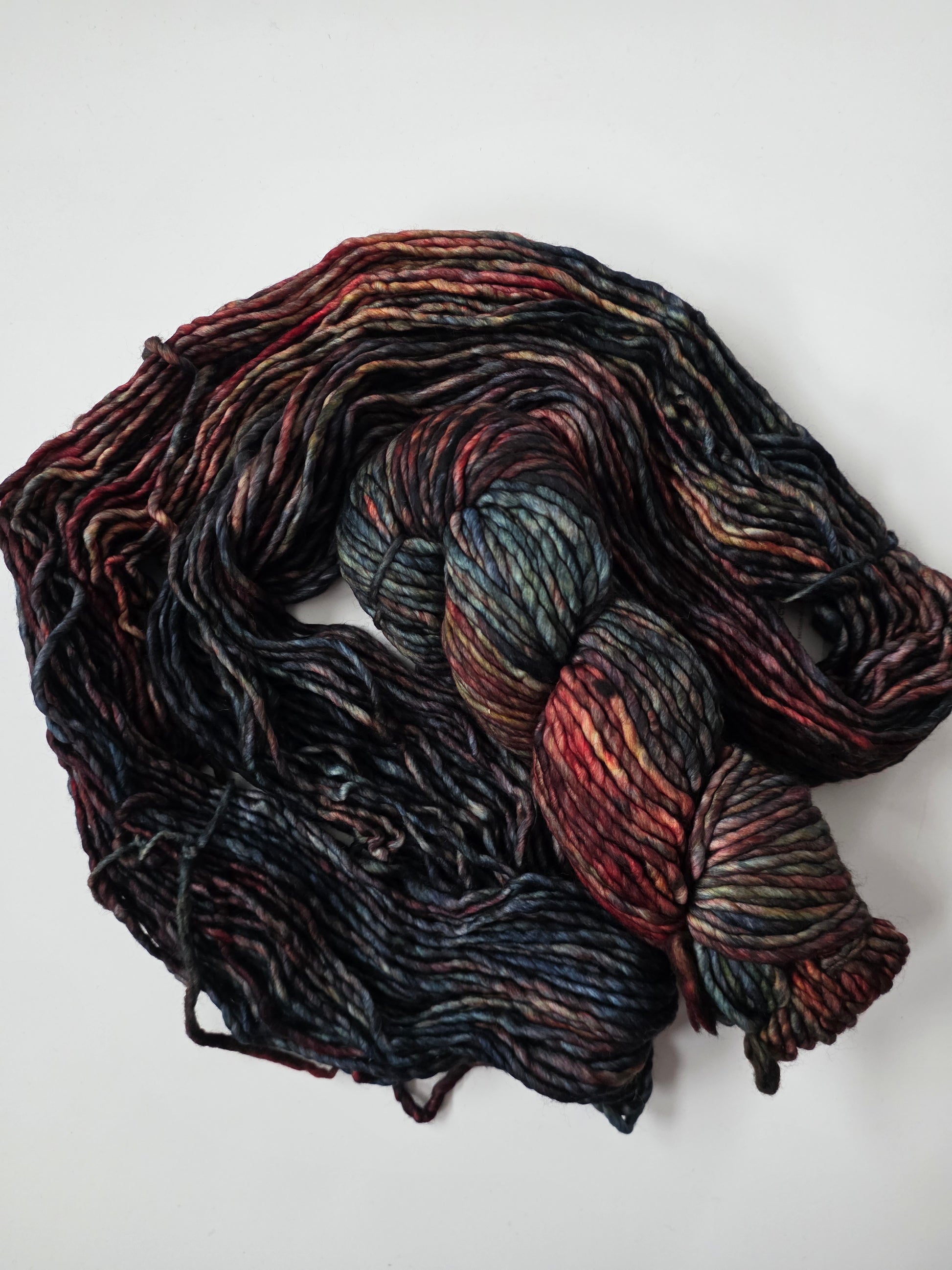 Malabrigo | Noventa | Pocion | North Road Knits | Hand Dyed | Merino Wool |  Bulky Yarn | 100% Superwash Merino | Single Ply Twisted
