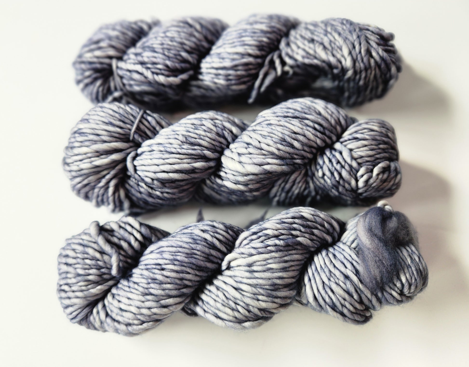 Malabrigo | Noventa | Polar Morn | North Road Knits | Hand Dyed | Merino Wool |  Bulky Yarn | 100% Superwash Merino | Single Ply Twisted