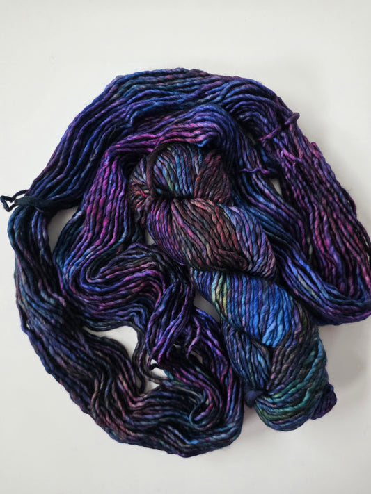 Malabrigo | Noventa | Sombra De Palma | North Road Knits | Hand Dyed | Merino Wool |  Bulky Yarn | 100% Superwash Merino | Single Ply Twisted