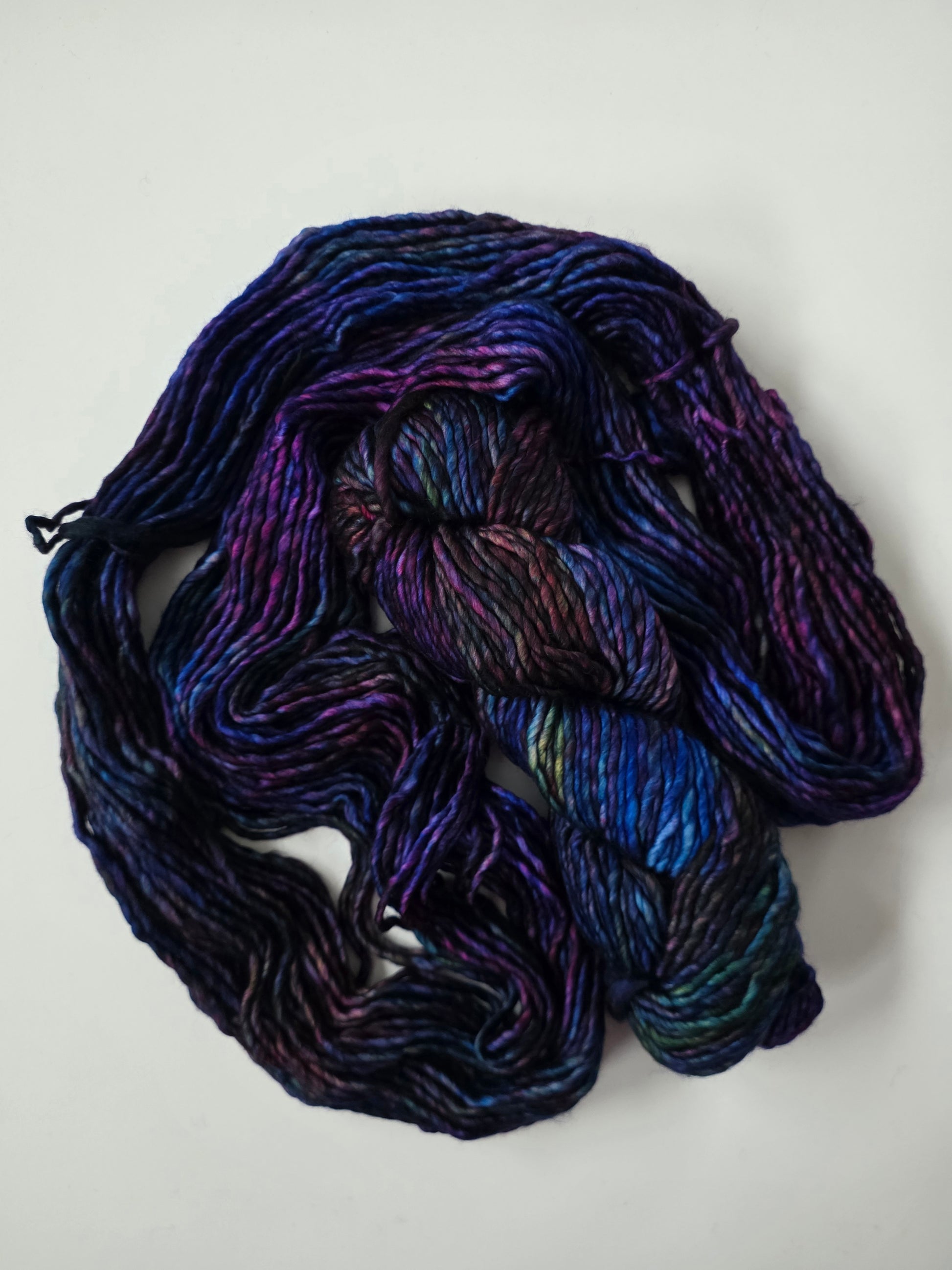 Malabrigo | Noventa | Sombra De Palma | North Road Knits | Hand Dyed | Merino Wool |  Bulky Yarn | 100% Superwash Merino | Single Ply Twisted