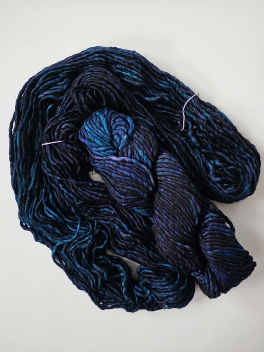 Malabrigo | Noventa | Whale's Road | North Road Knits | Hand Dyed | Merino Wool |  Bulky Yarn | 100% Superwash Merino | Single Ply Twisted