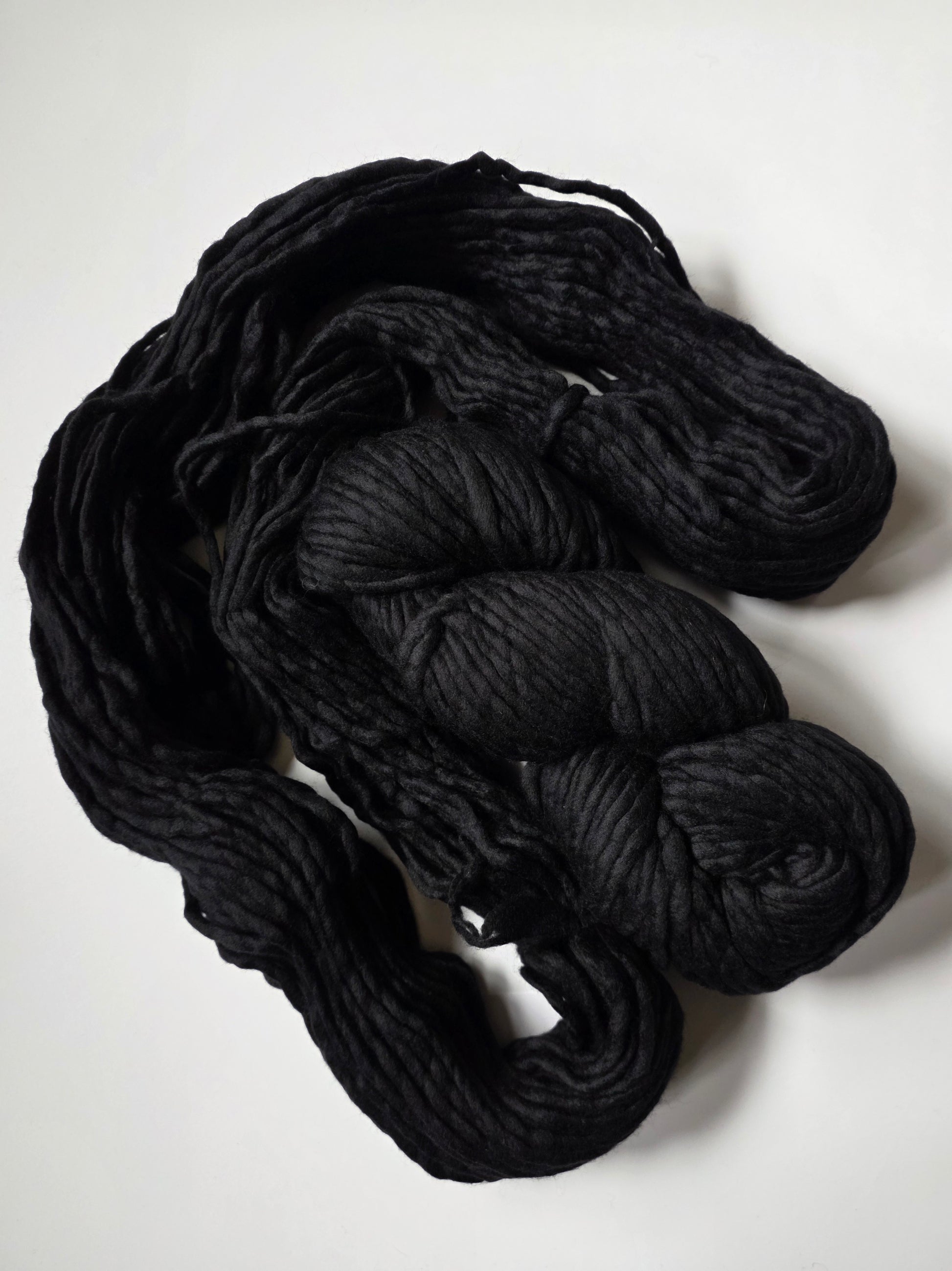 Malabrigo | Rasta | Black | North Road Knits | Hand Dyed | Merino Wool | Super Bulky Yarn