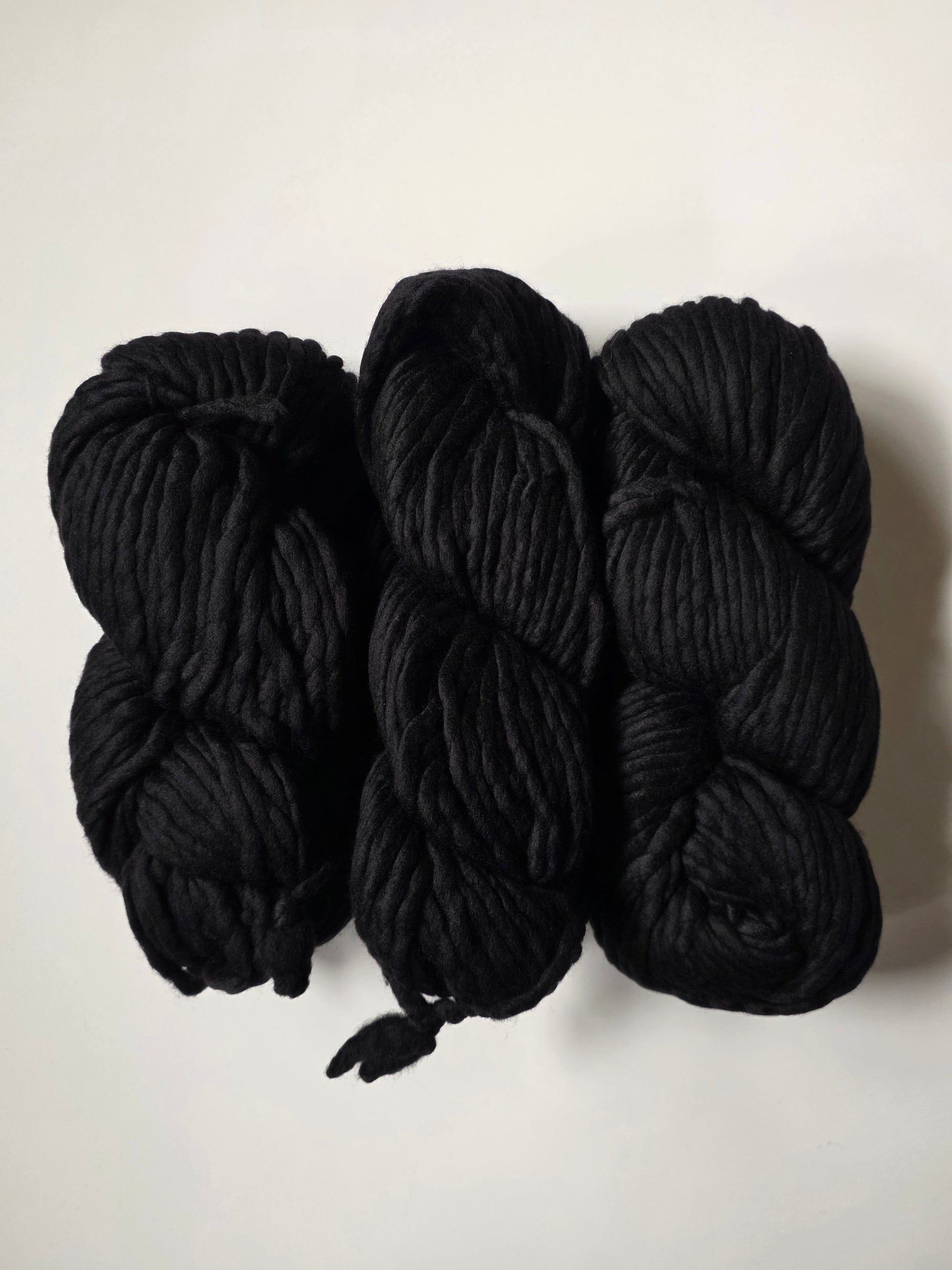Malabrigo | Rasta | Black | North Road Knits | Hand Dyed | Merino Wool | Super Bulky Yarn