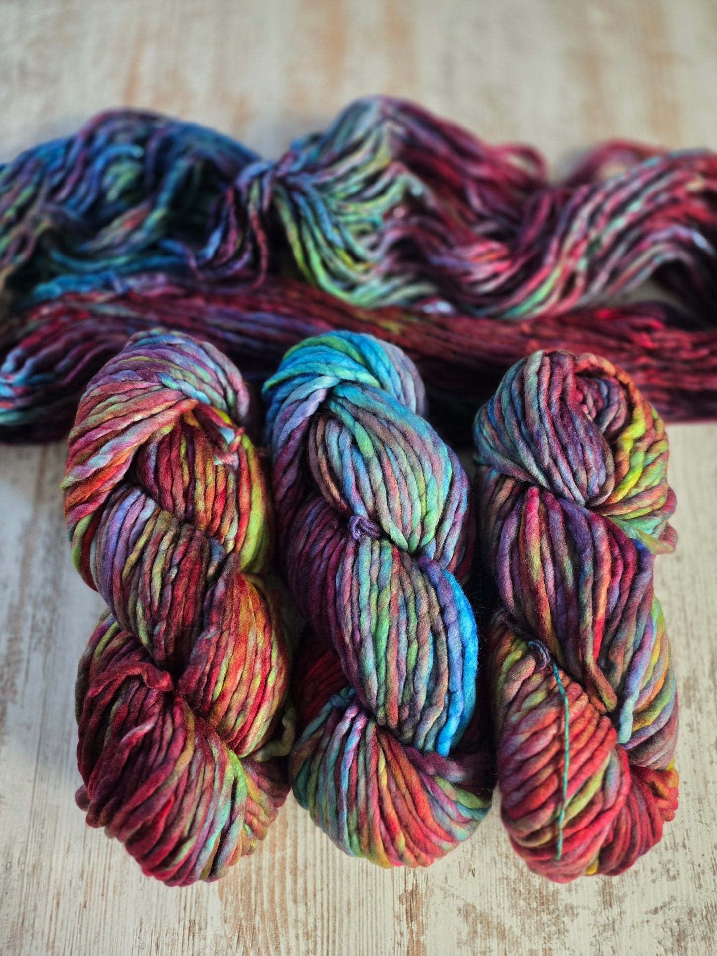 Malabrigo | Rasta | Camaleon | North Road Knits | Hand Dyed | Merino Wool | Super Bulky Yarn | Exclusive | Custom