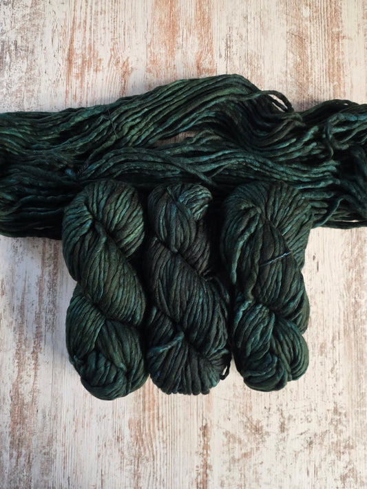 Malabrigo | Rasta | Forest | North Road Knits | Hand Dyed | Merino Wool | Super Bulky Yarn | Exclusive | Custom