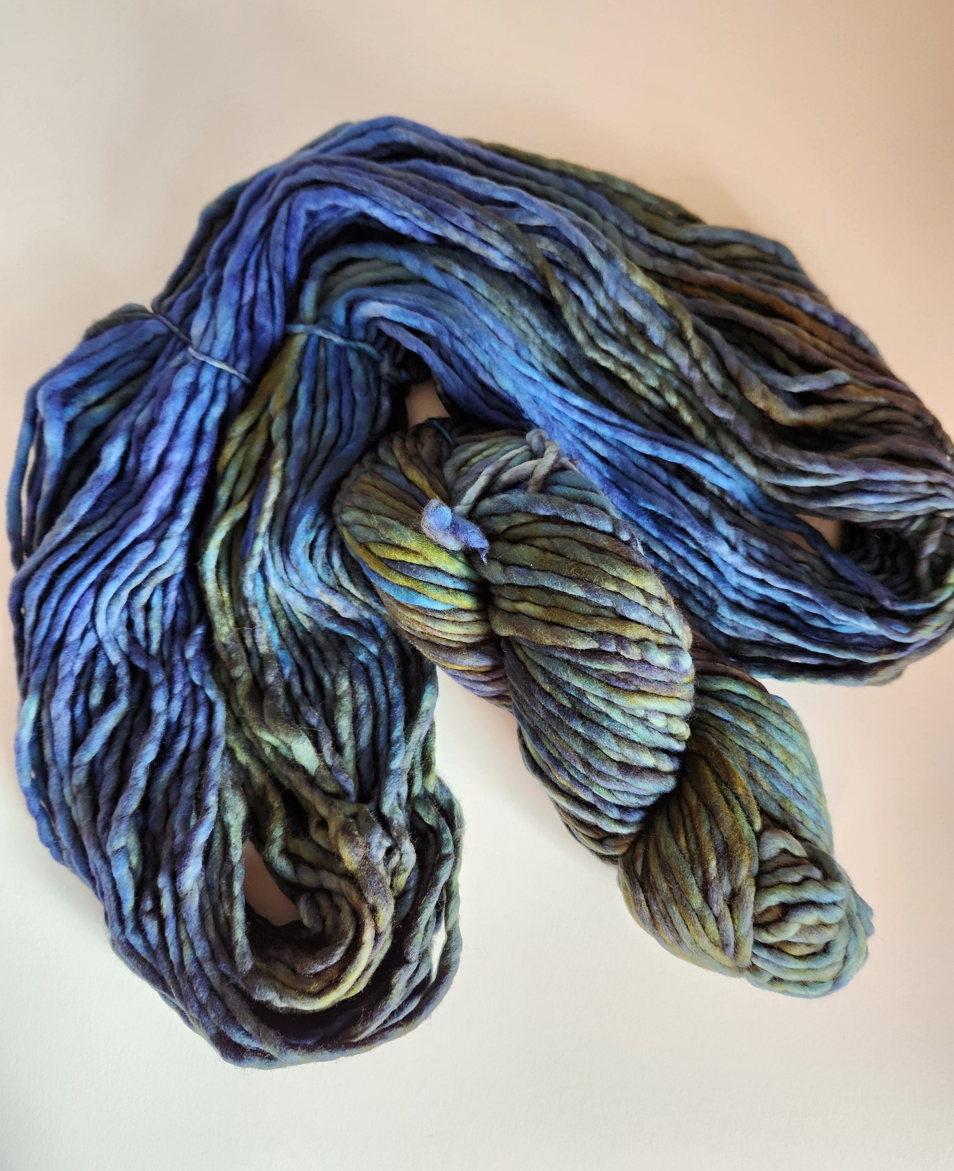 Malabrigo | Rasta | Verde Azul | North Road Knits | Hand Dyed | Merino Wool | Super Bulky Yarn