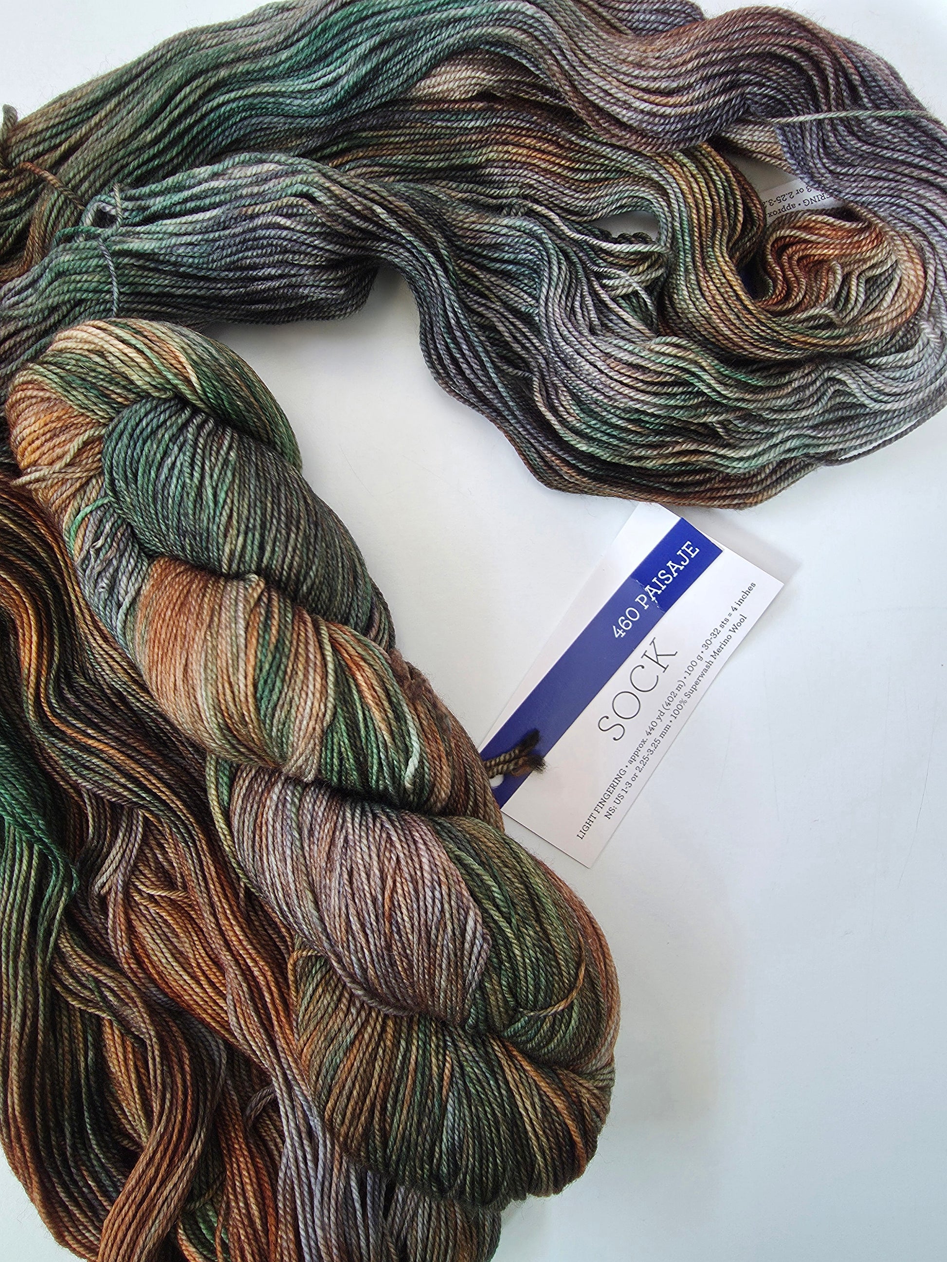 Malabrigo | Sock | Paisaje | North Road Knits | Hand Dyed | Merino Wool | 100% Super Washed Merino Wool
