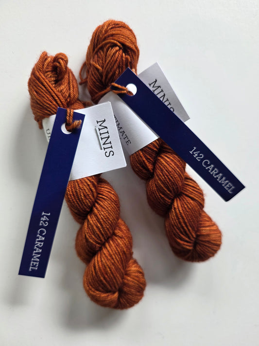 Malabrigo | Ultimate Sock Mini | Caramel | North Road Knits | Hand Dyed | Fingering | Yarn Shop | Grand Marais | Minnesota Yarn Shop | Mini Skein