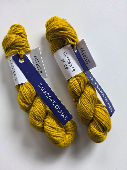 Malabrigo | Ultimate Sock Mini | Frank Ochre | North Road Knits | Hand Dyed | Fingering | Yarn Shop | Grand Marais | Minnesota Yarn Shop | Mini Skein