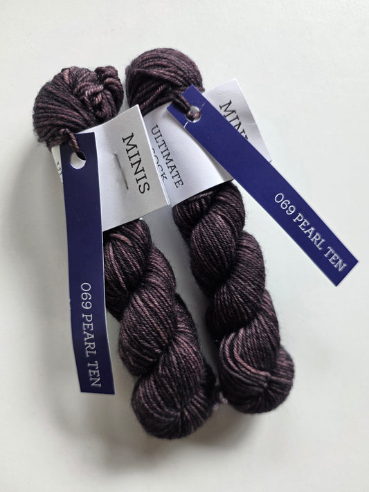 Malabrigo | Ultimate Sock Mini | Pearl Ten | North Road Knits | Hand Dyed | Fingering | Yarn Shop | Grand Marais | Minnesota Yarn Shop | Mini Skein