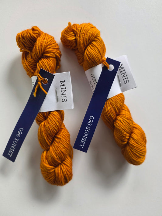 Malabrigo | Ultimate Sock Mini | Sunset | North Road Knits | Hand Dyed | Fingering | Yarn Shop | Grand Marais | Minnesota Yarn Shop | Mini Skein