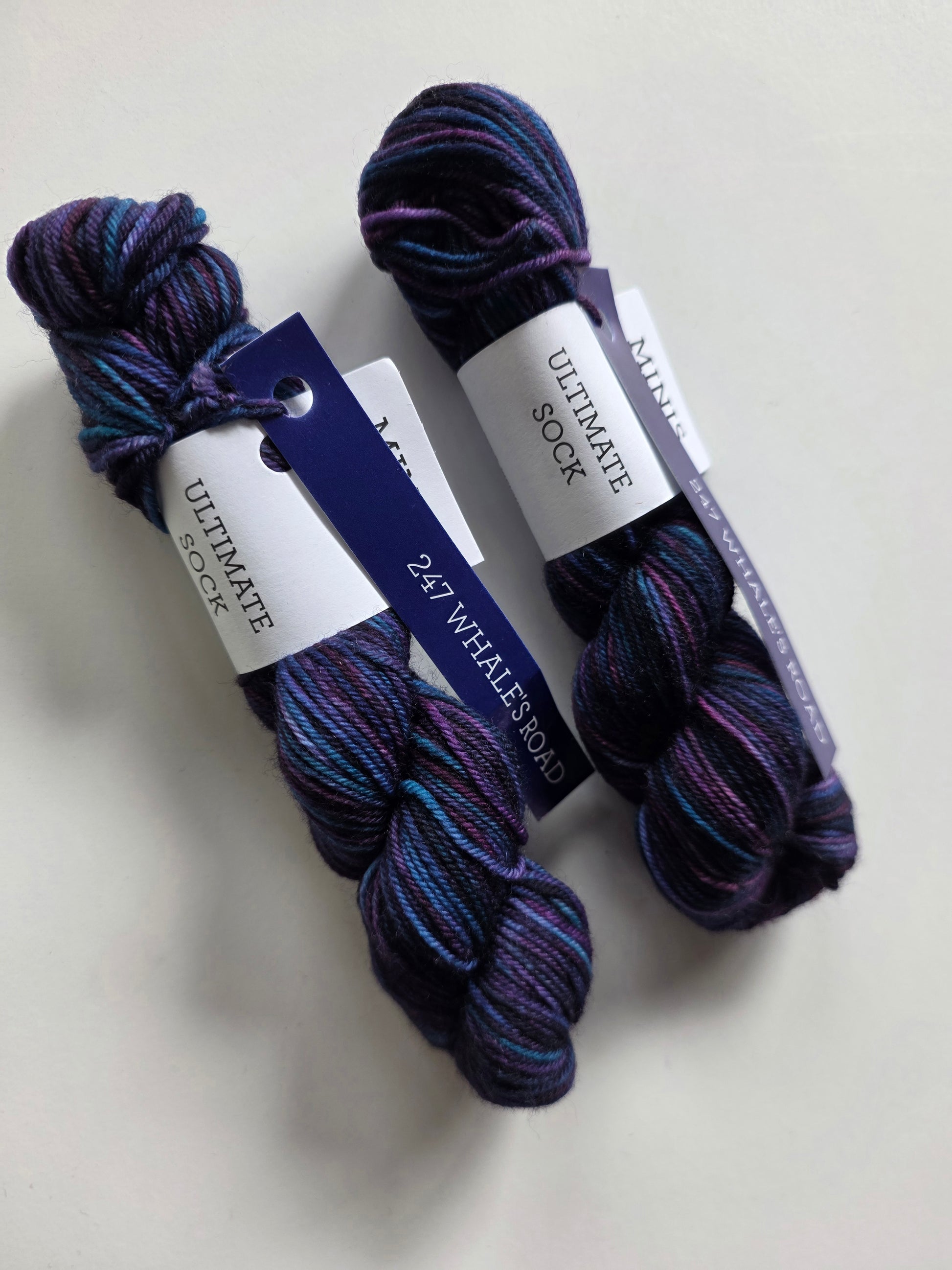 Malabrigo | Ultimate Sock Mini | Whale's Road | North Road Knits | Hand Dyed | Fingering | Yarn Shop | Grand Marais | Minnesota Yarn Shop | Mini Skein