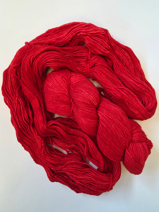 Malabrigo | Worsted | Vermillion | North Road Knits | Hand Dyed | Merino Wool | Worsted Yarn | Yarn Shop | Grand Marais | Minnesota Yarn Shop