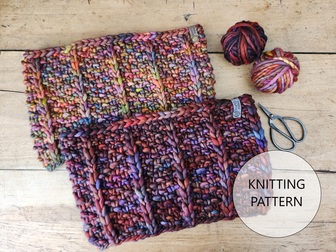 Arrowhead Trail Cowl Knitting Pattern North Road Knits