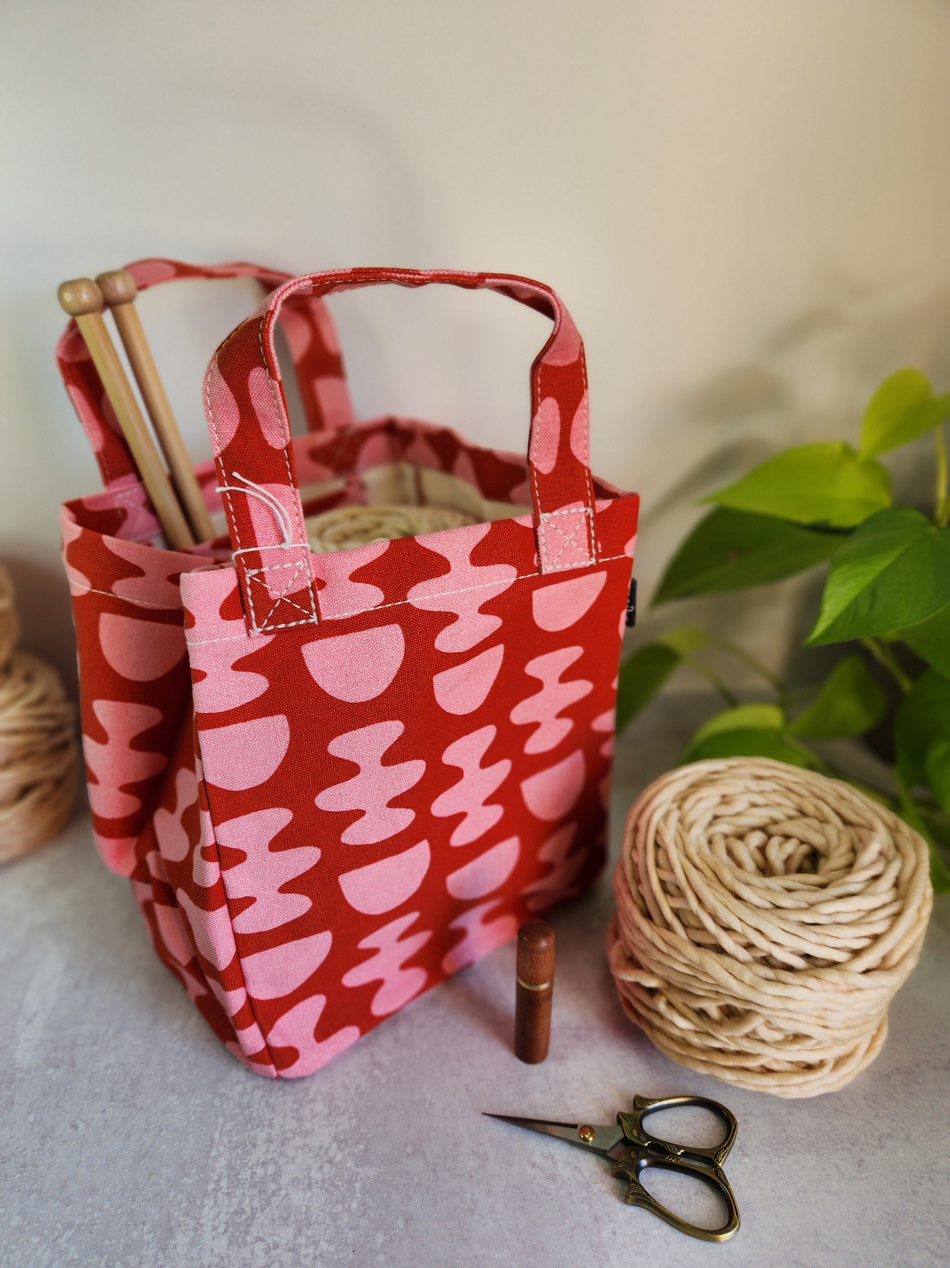 North Road Knits MAIKA Lunch Tote Knitting Project Bag Nacka