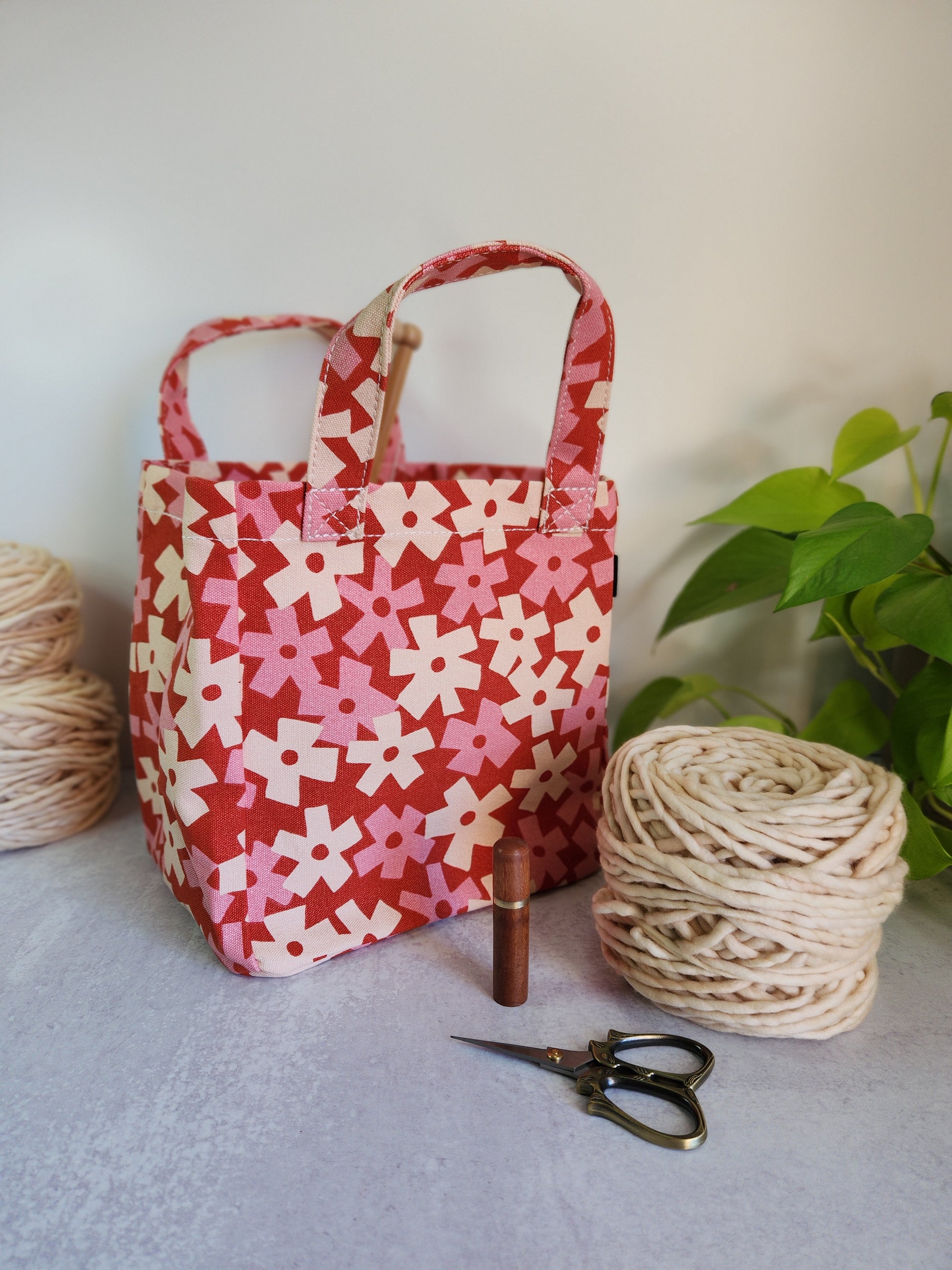 North Road Knits MAIKA Lunch Tote Knitting Project Bag Solvang