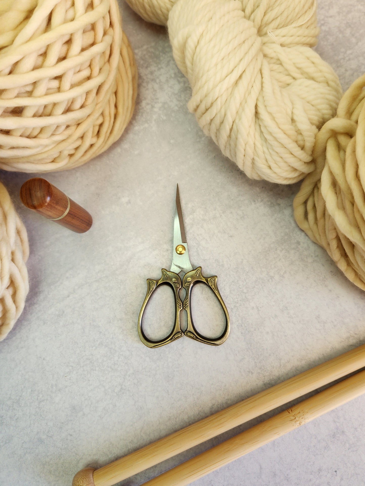 Squirrel Scissors for Knitting Embroidery Sewing.  North Road Knits Goods for Makers