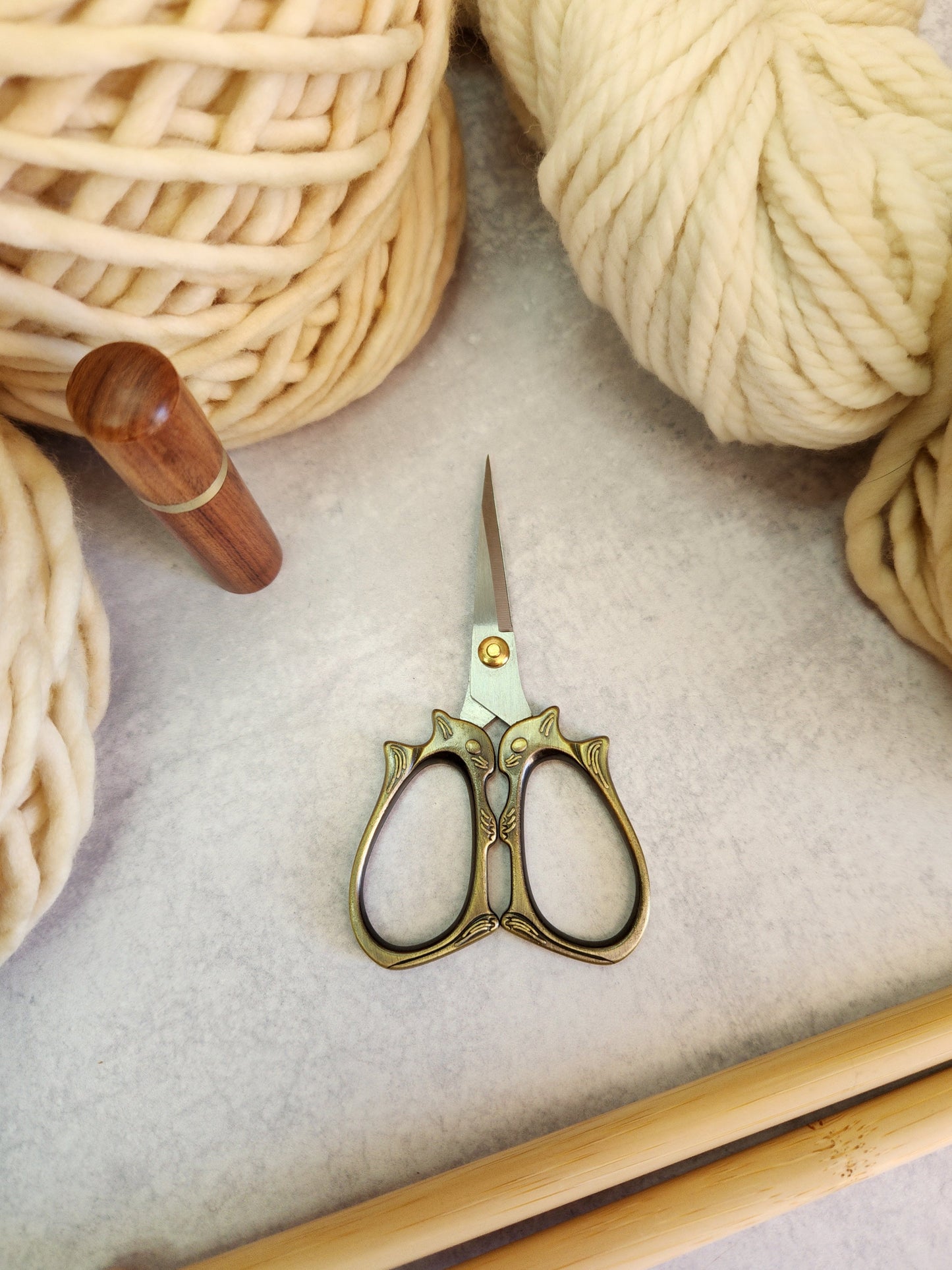 Squirrel Scissors for Knitting Embroidery Sewing.  North Road Knits Goods for Makers