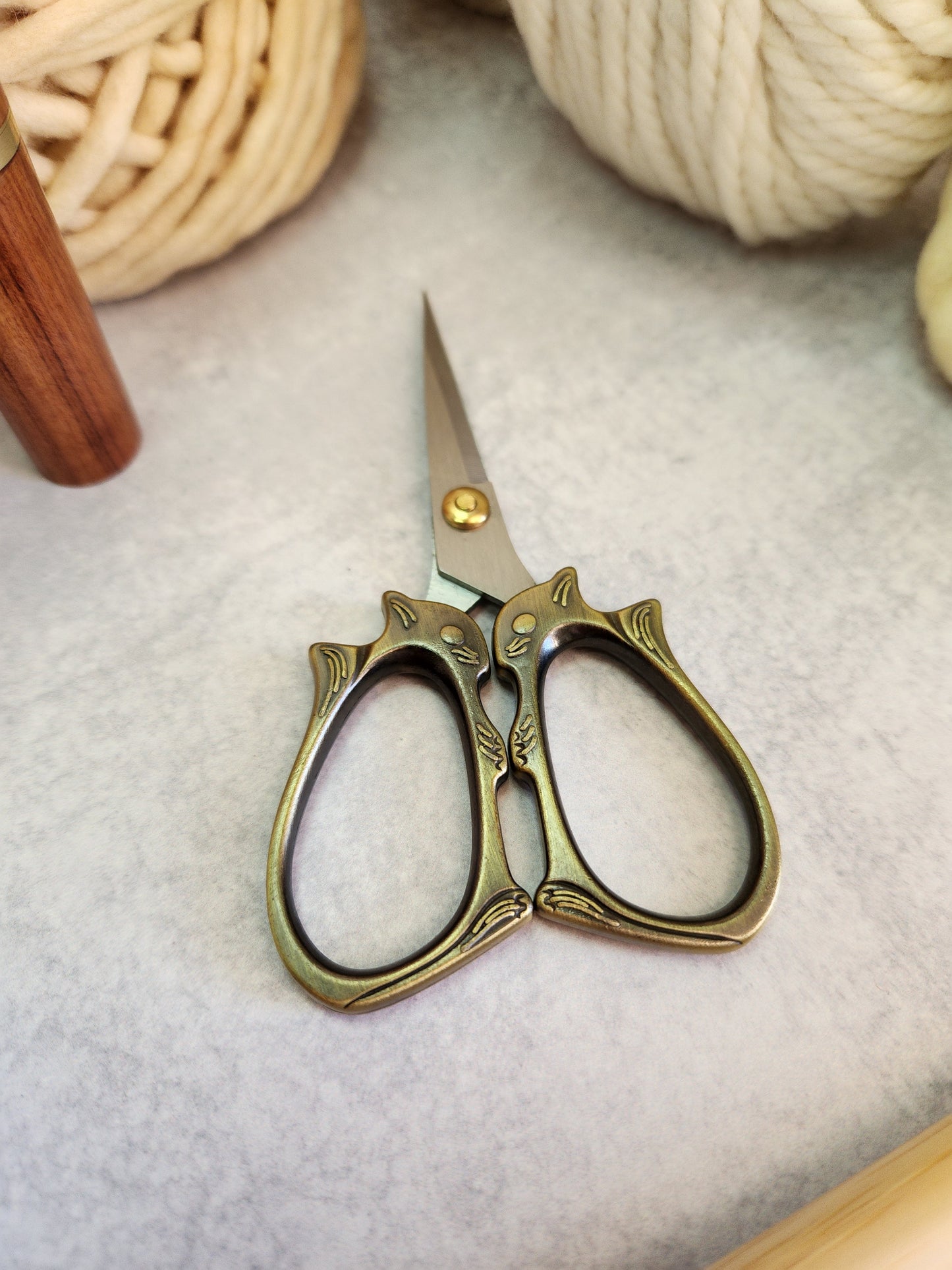 Squirrel Scissors for Knitting Embroidery Sewing.  North Road Knits Goods for Makers