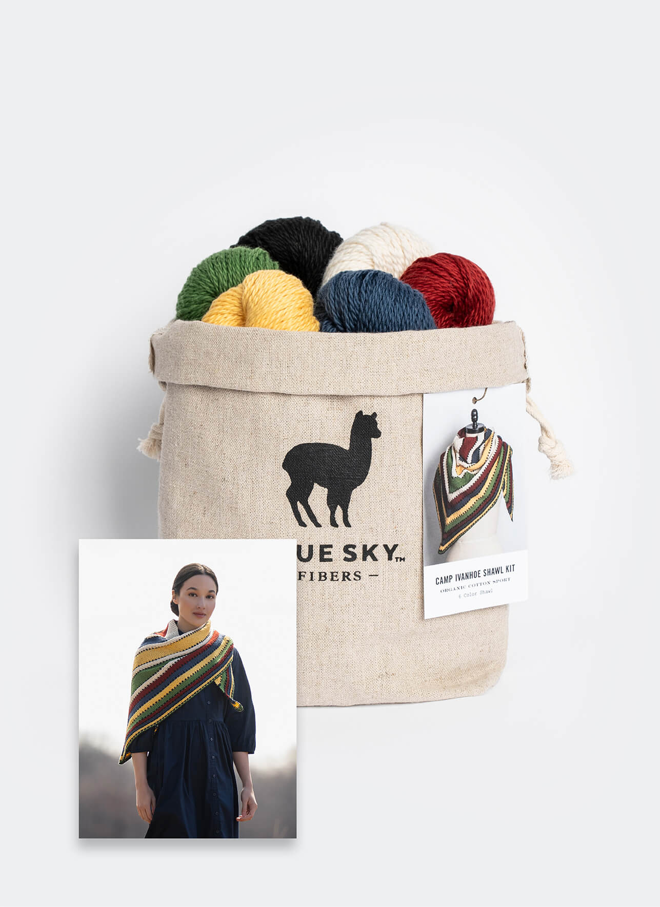 Blue Sky Fibers | Camp Ivanhoe Shawl Kit