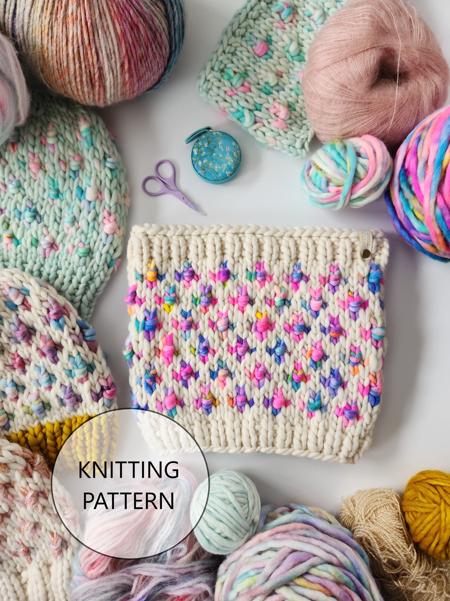 Seed Collector Cowl Knitting Pattern