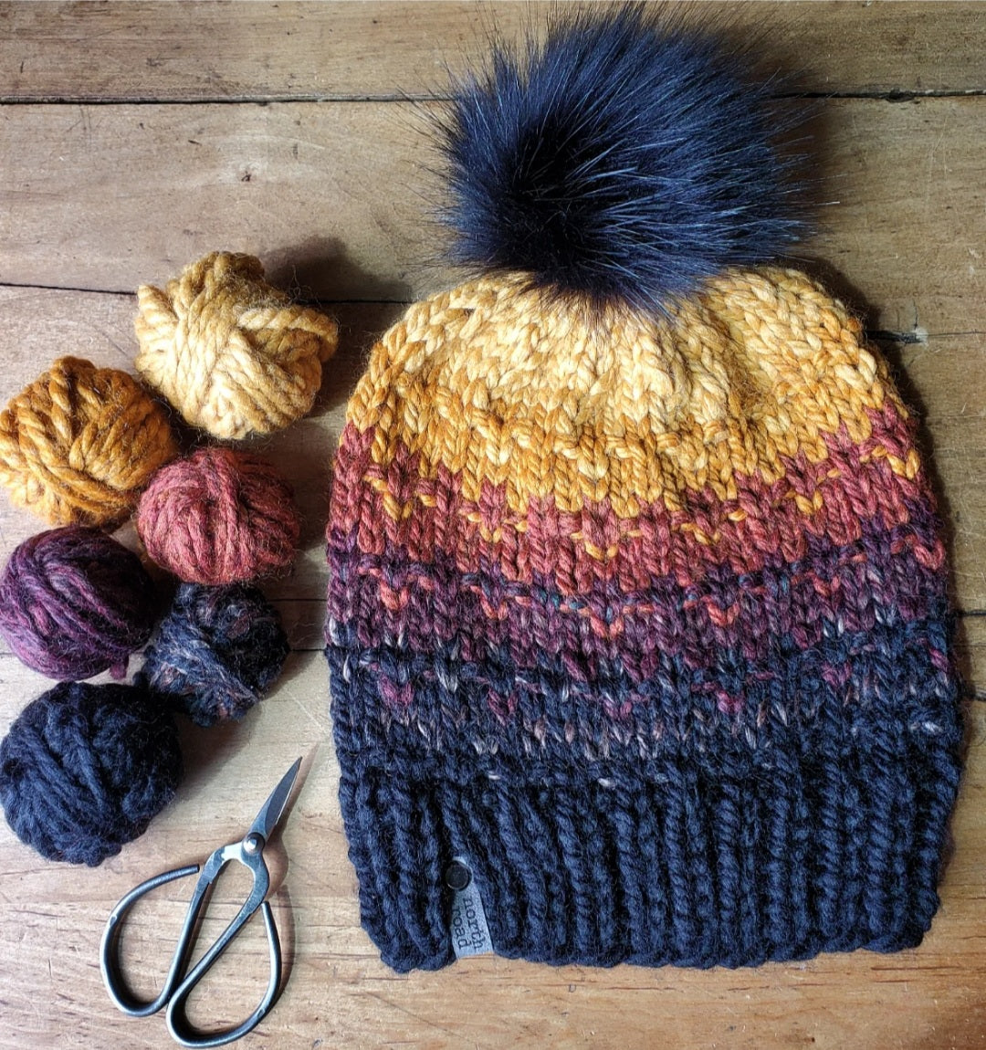 Stratification Hat Knitting Pattern