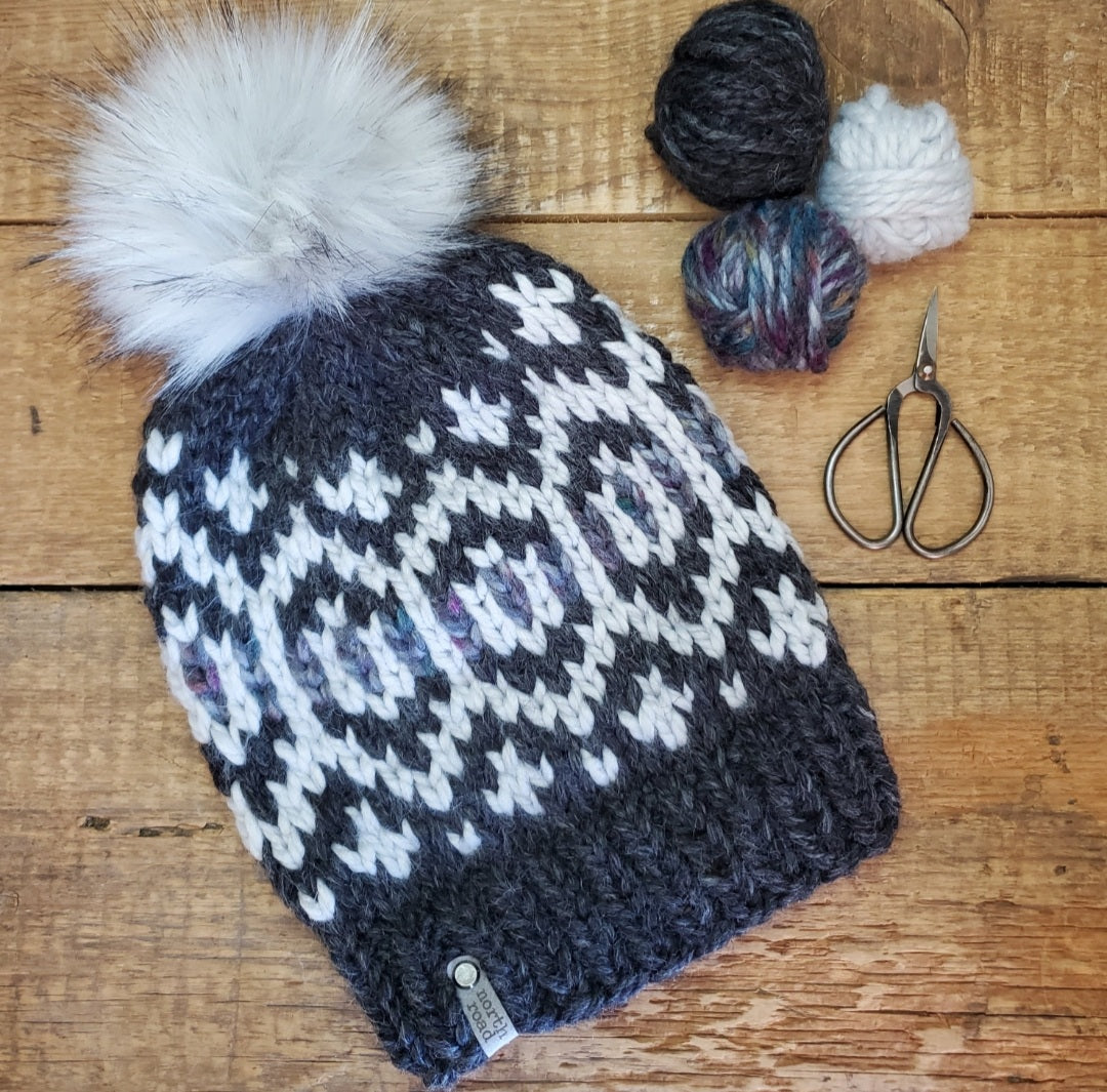 Magnetic Rock Hat Knitting Pattern