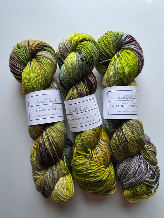 Knitting In The Wild Hand Dyed Yarn | Temperance | Tree Frog
