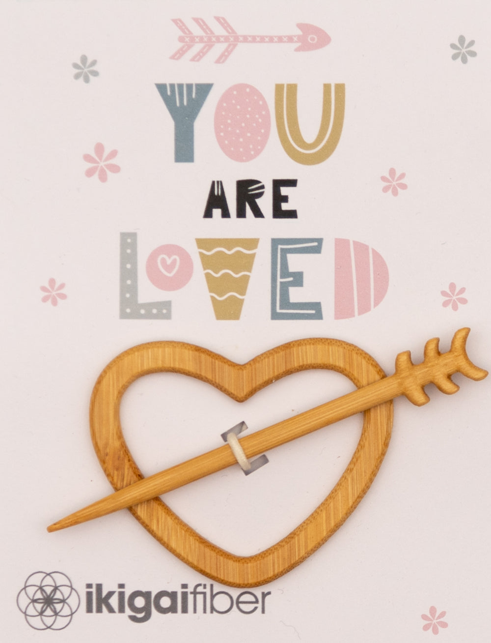 Ikigai Fiber Shawl Pin | You Are Loved