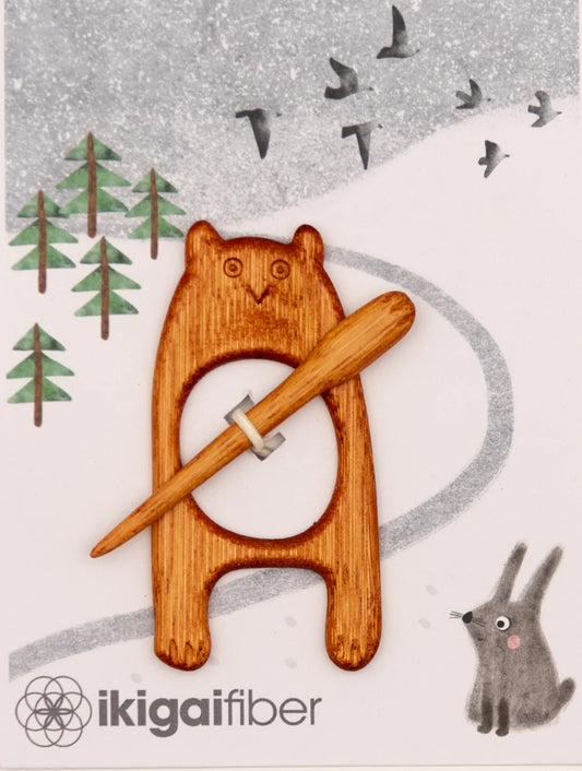 Ikigai Fiber Shawl Pin | Forest Bear
