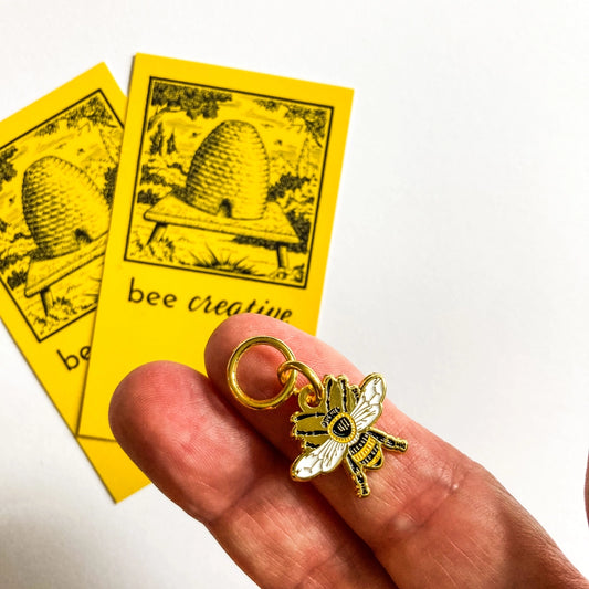 Removable Bee Stitch Marker (Single Stitch Marker)