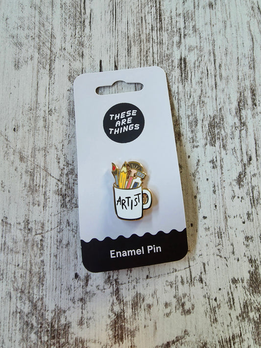 Artist Mug Enamel Pin