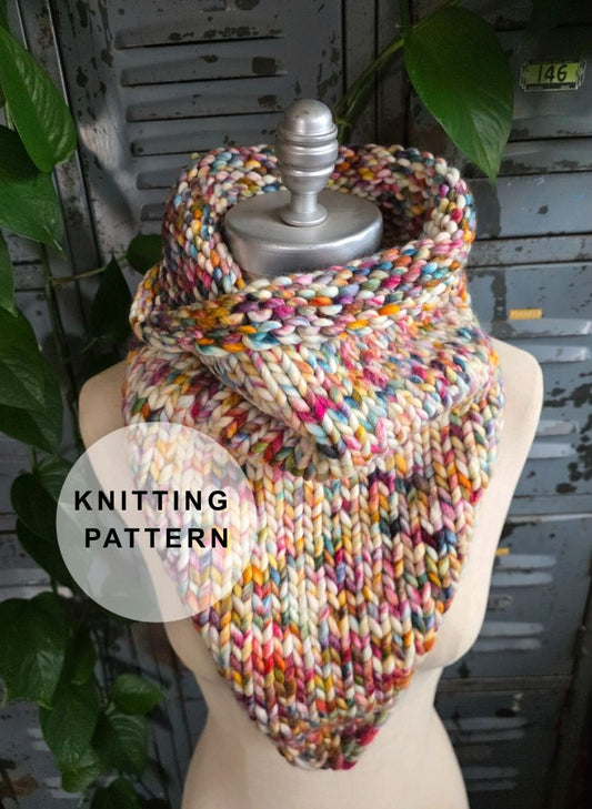 Basalt Bandana Cowl Knitting Pattern