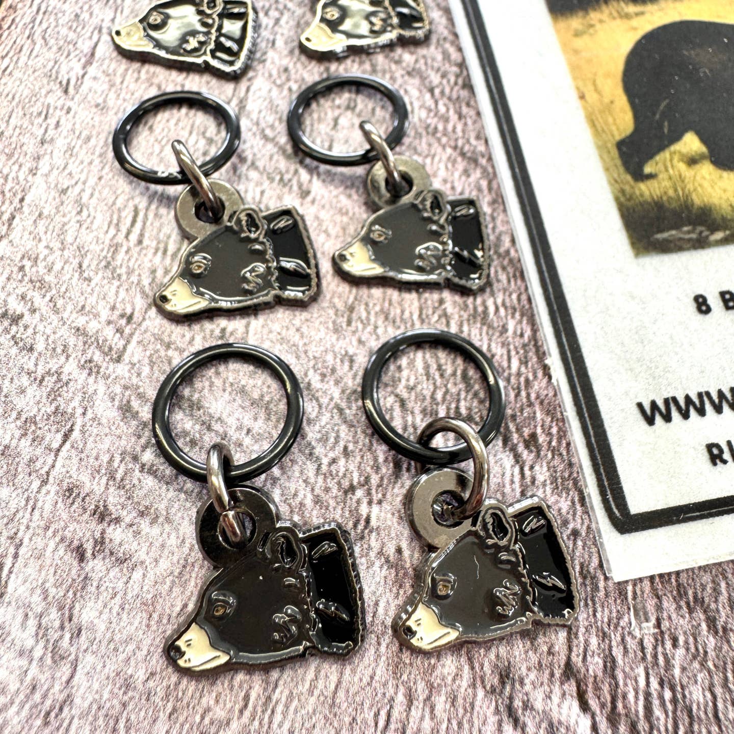 Bag O' Bears Stitch Markers Set of 8