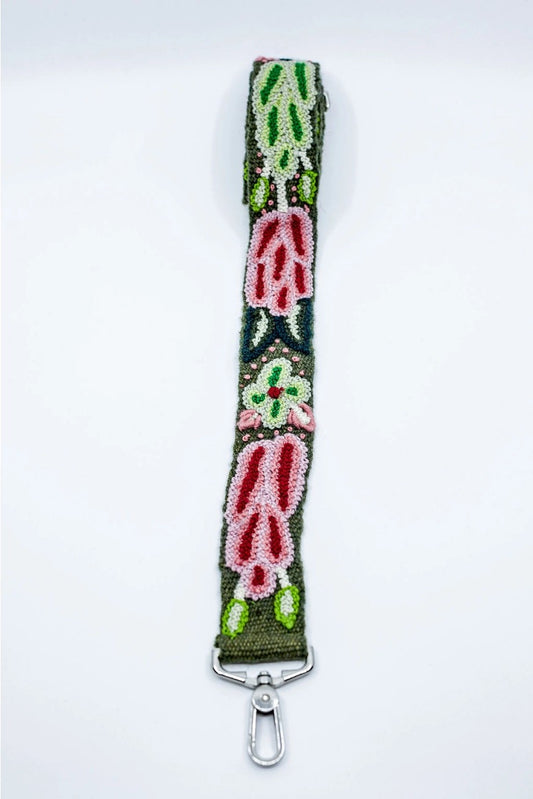 Hand Embroidered Removable Strap | Forest