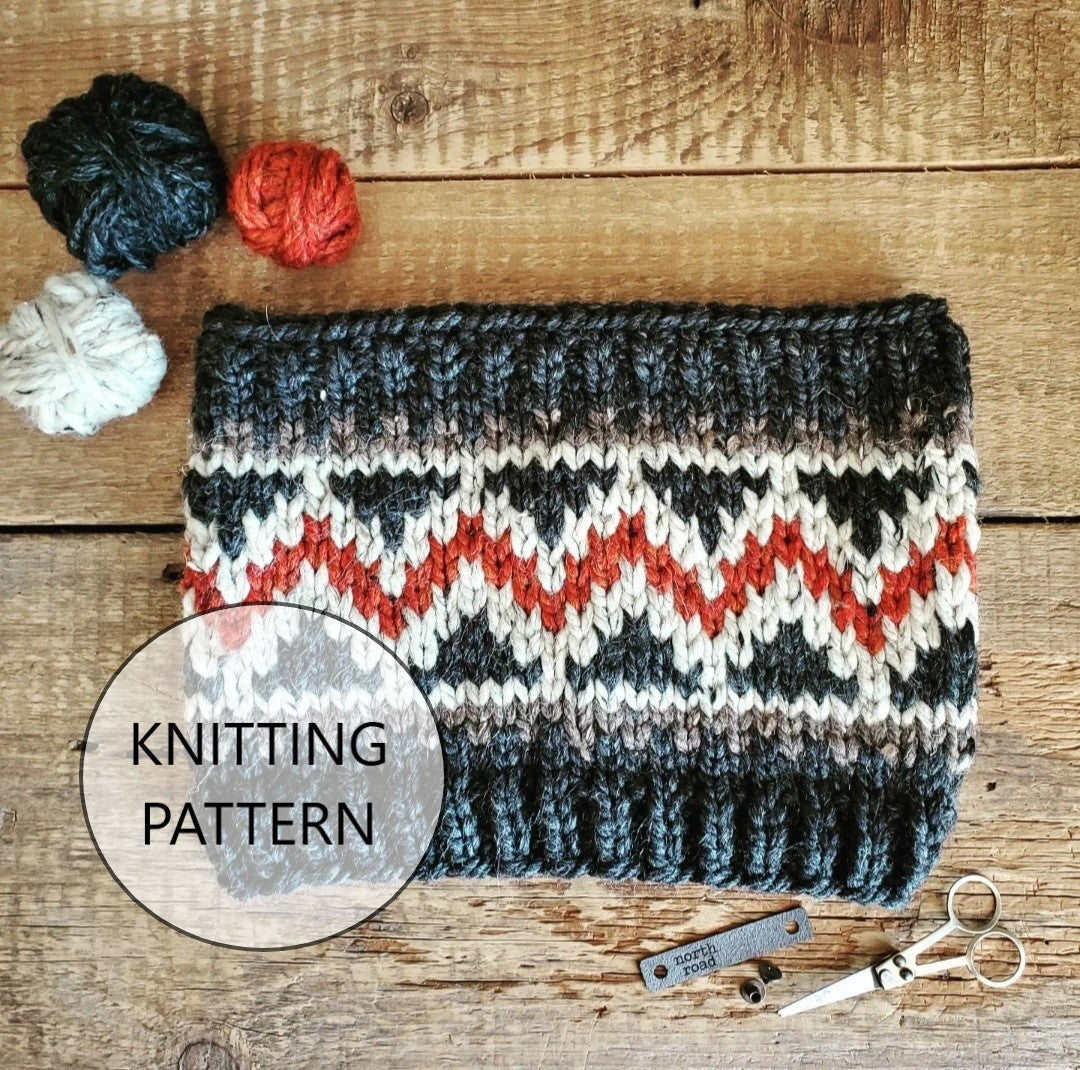 Gunflint Trail Cowl Knitting Pattern