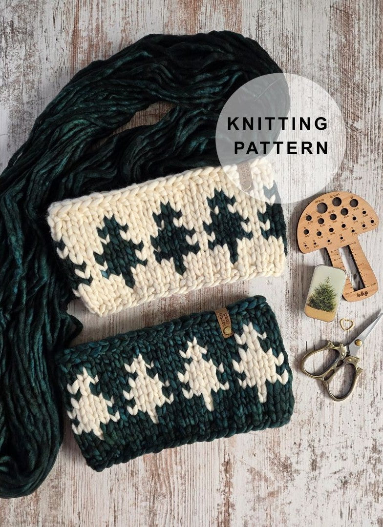 Just Trees Headband Knitting Pattern