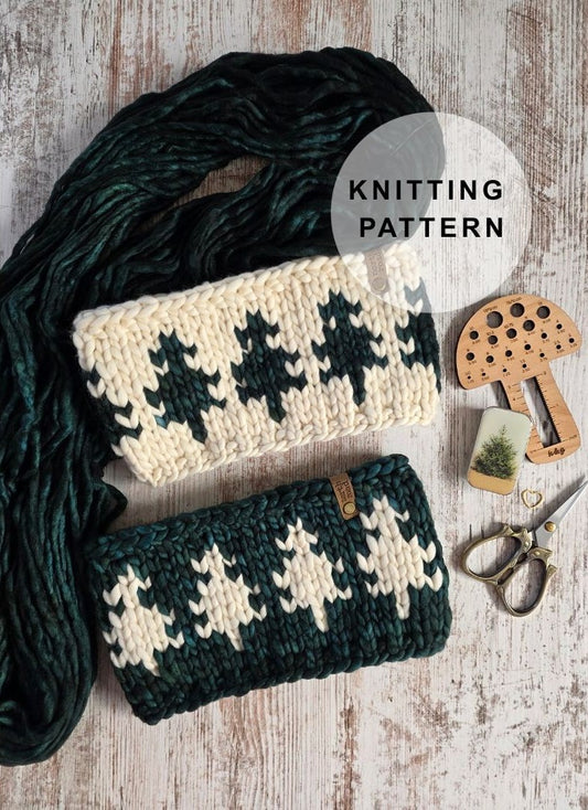 Just Trees Headband Knitting Pattern