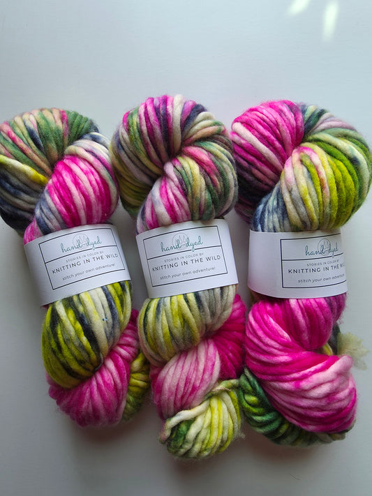 Knitting In The Wild Hand Dyed Yarn | Super Bulky | Northern Lights
