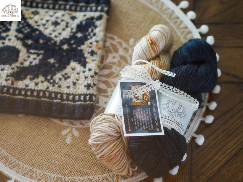 Cape May Fiber Co | Quoth The Raven Cowl Knitting Kit