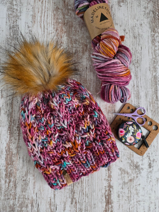 Merino Wool Pom Hat