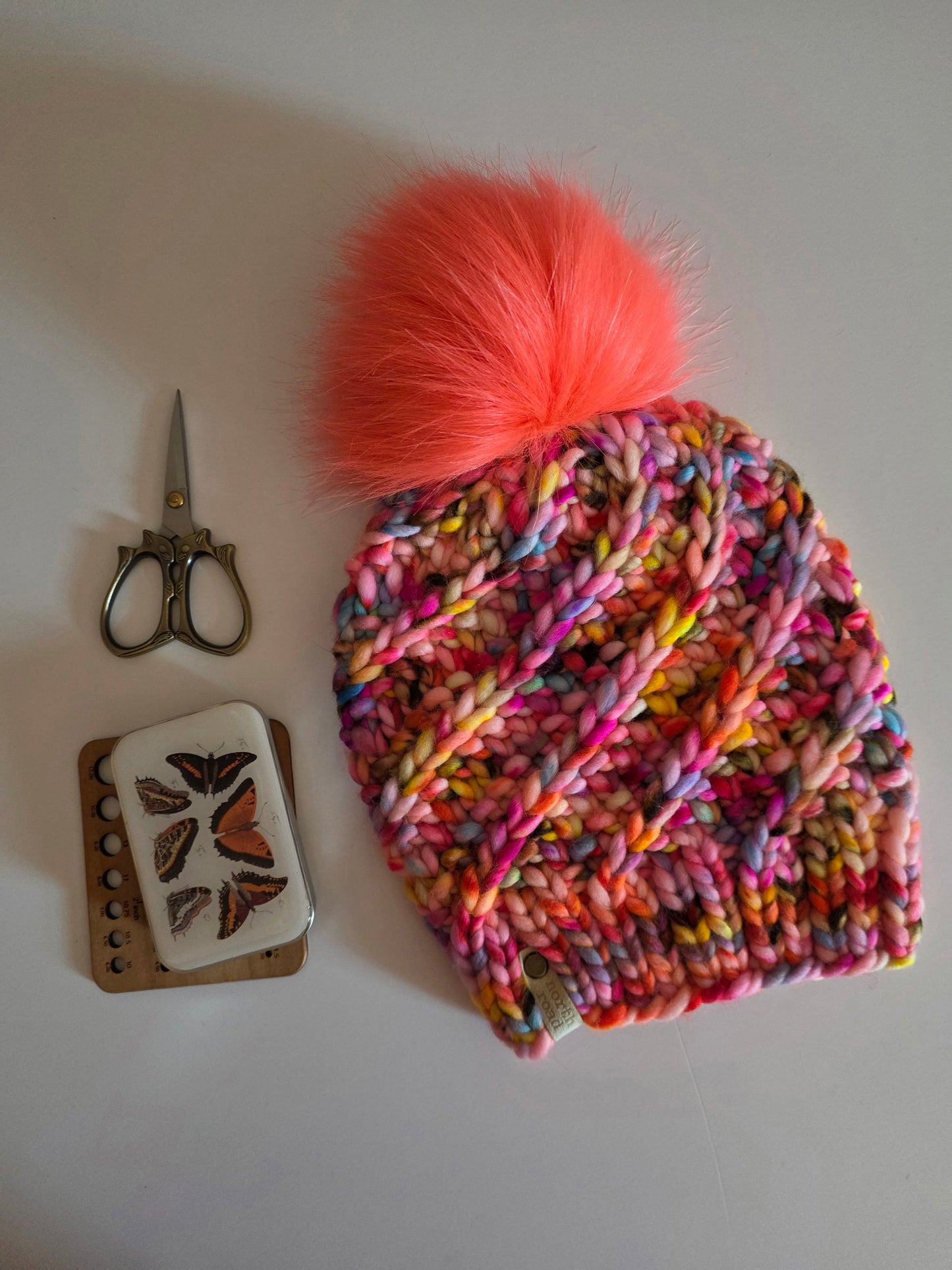 Merino Wool Pom Hat