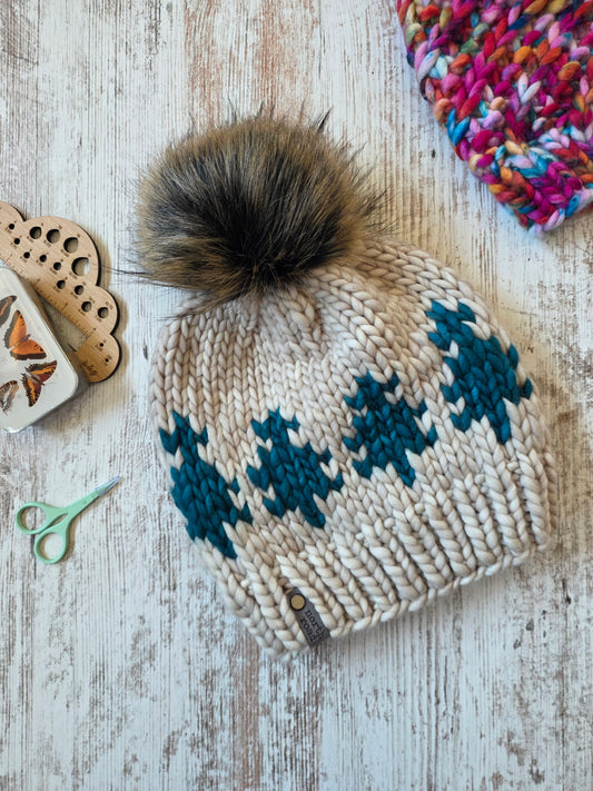Merino Wool Pom Hat