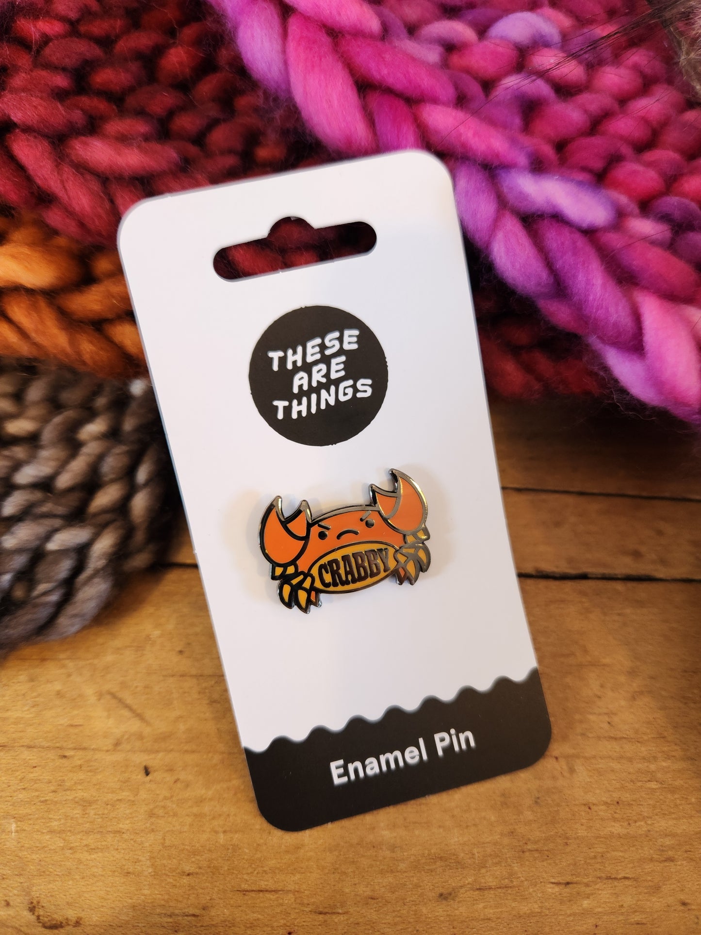 Crabby Enamel Pin