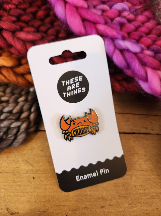Crabby Enamel Pin