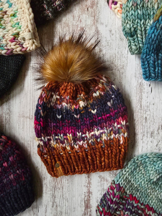 Merino Wool Pom Hat