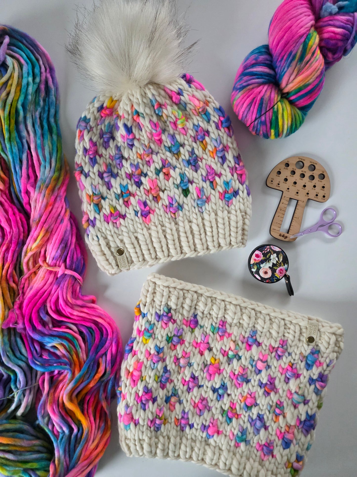 Merino Wool Hat and Cowl Set